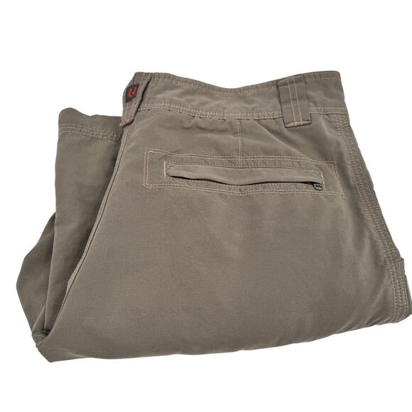 Royal Robbins Pants Mens 34x30 (34x29 ACTUAL) Khaki Green Hiking Chino Gorpcore - Picture 1 of 8